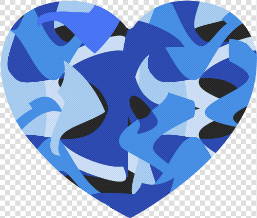 A201 Abstract Shades Of Blue And Black Heart shaped   Abstract Shades Png  Transparent PngTransparent PNG