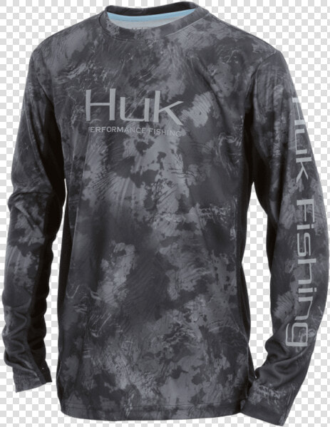 Huk Fishing Shirt Black  HD Png DownloadTransparent PNG