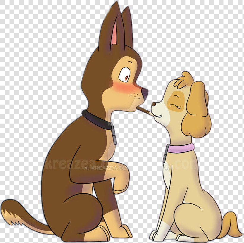  skase Skye And Chase Paw Patrol   Paw Patrol Chase And Skye Love  HD Png DownloadTransparent PNG