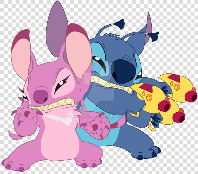 Angel And Stitch   Stitch And Angel Fanart  HD Png DownloadTransparent PNG