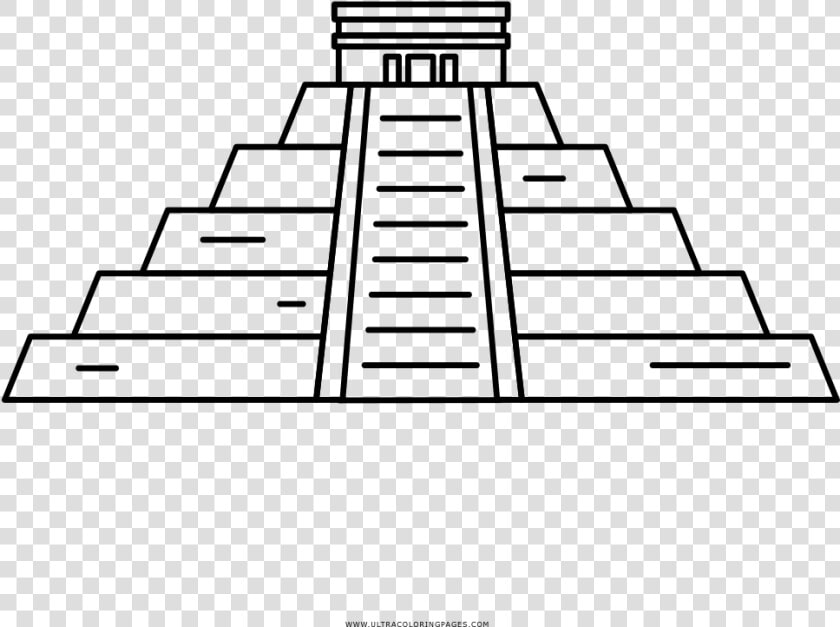 Piramide De Chichen Itza En Dibujo  HD Png DownloadTransparent PNG