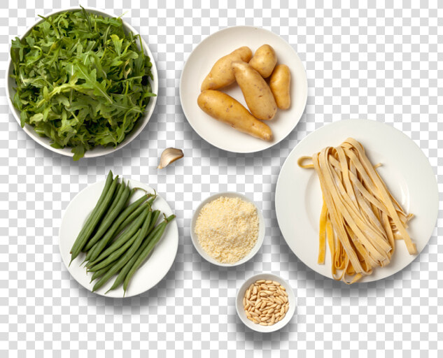 Fresh Pasta With Arugula Pesto  Fingerling Potatoes   Side Dish  HD Png DownloadTransparent PNG