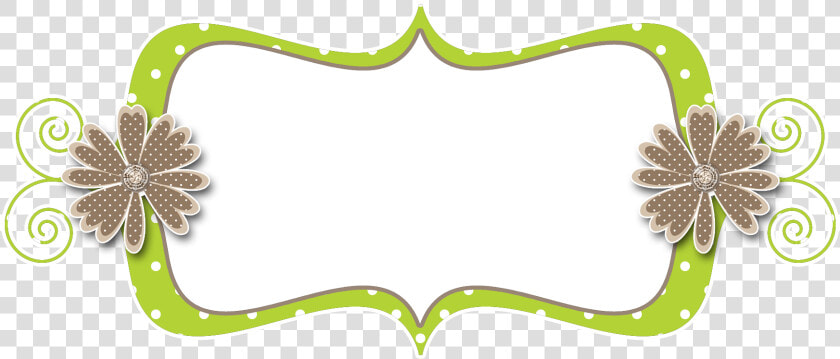 Curly Frame Polka Dot Lime Beige   Motif  HD Png DownloadTransparent PNG