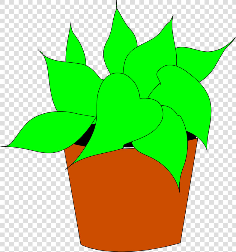 Plant Clipart Potted Plant   Outline Of House Plant  HD Png DownloadTransparent PNG