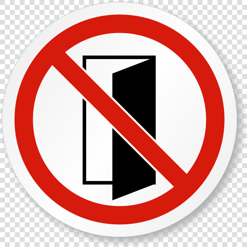 Do Not Close open Door Symbol Iso Prohibition Sign   18th Amendment Drawing Easy  HD Png DownloadTransparent PNG