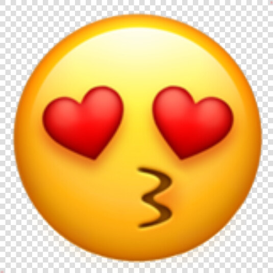  emoji  cute  edit  kissyou  kiss  kissy  heart  hearteyes   Emoji Smiley Face Drawing  HD Png DownloadTransparent PNG