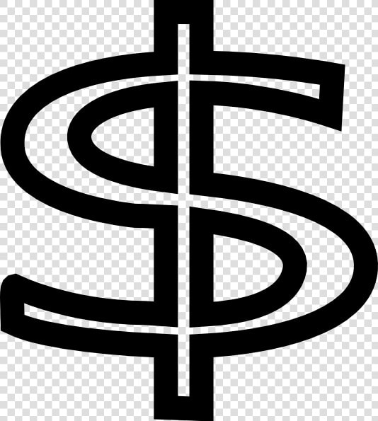 Small Dollar Sign Dp3 Clip Art   Line Drawing Dollar Sign  HD Png DownloadTransparent PNG