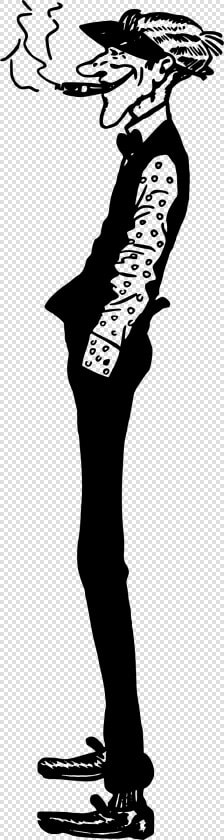 Skinny Man Smokes Clip Arts   Tall Skinny Man Cartoon  HD Png DownloadTransparent PNG