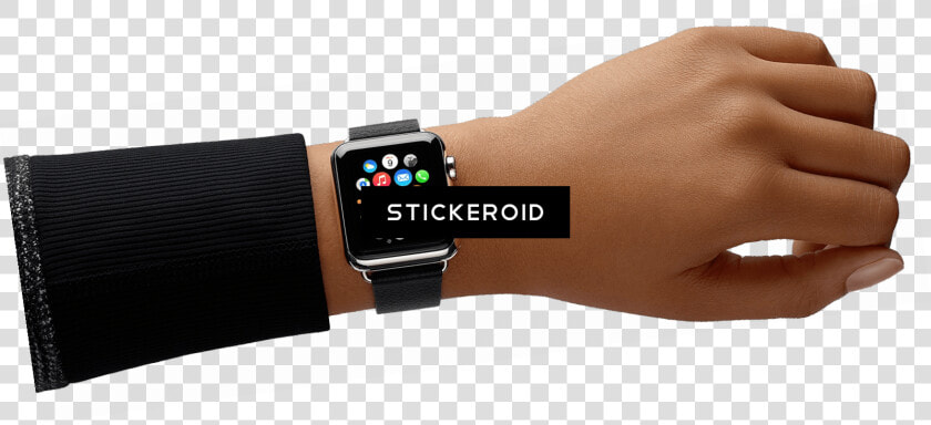 Apple Watch Hand   Analog Watch  HD Png DownloadTransparent PNG