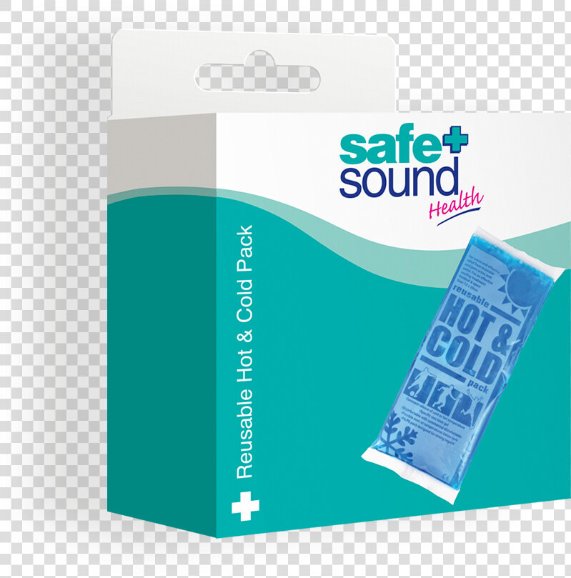 Safe And Sound Health Reusable Hot And Cold Pack   Carton  HD Png DownloadTransparent PNG