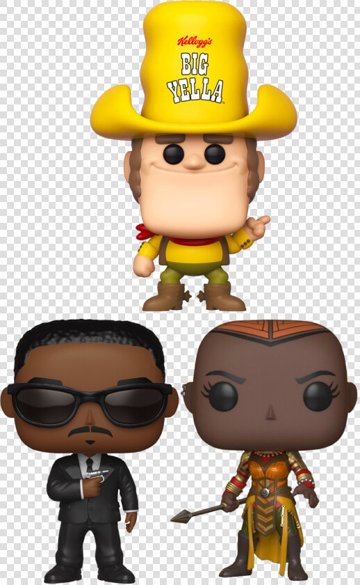 Big Yella  Agent J  amp  Okoye Funko Pop Vinyl Bundle  popcultcha  HD Png DownloadTransparent PNG