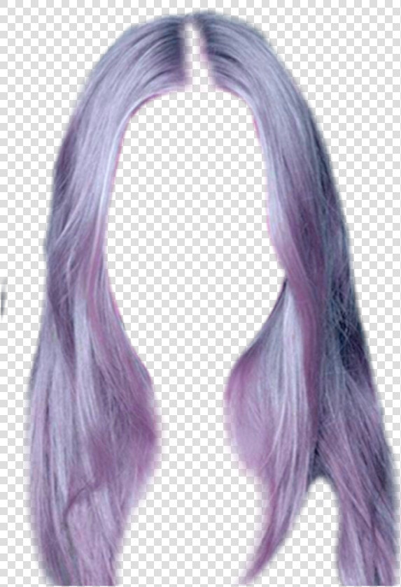  blue  purple  grey  hair  fun  colourful  art  beautiful  HD Png DownloadTransparent PNG