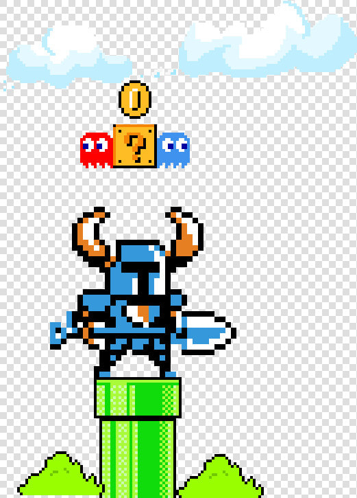 Shovel Knight Clipart   Png Download   Shovel Knight Pixel Grid  Transparent PngTransparent PNG