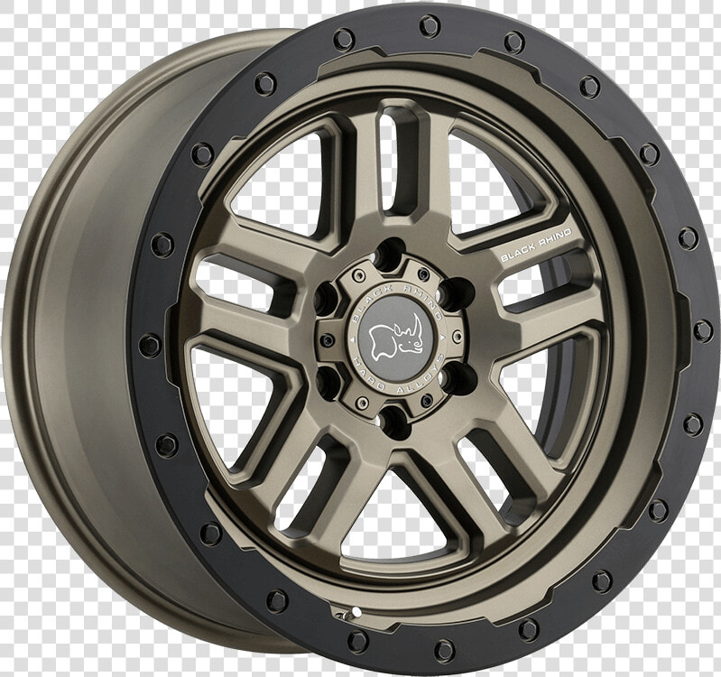 Barstow Matte Bronze W matte Black Lip Ring   Black Rhino Wheels Barstow  HD Png DownloadTransparent PNG