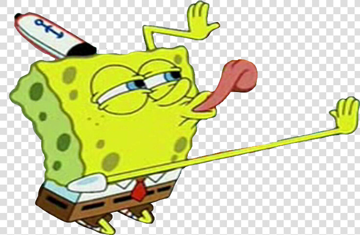 Spongebob Licking Meme Transparent   Transparent Cartoons   Spongebob Licking Transparent  HD Png DownloadTransparent PNG