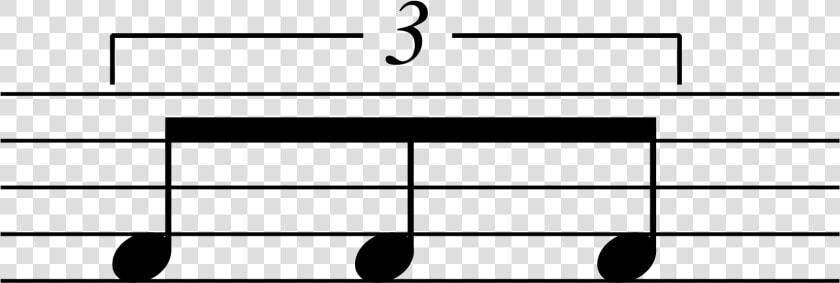 Eighth Note Triplets   Triplet Eighth Notes  HD Png DownloadTransparent PNG