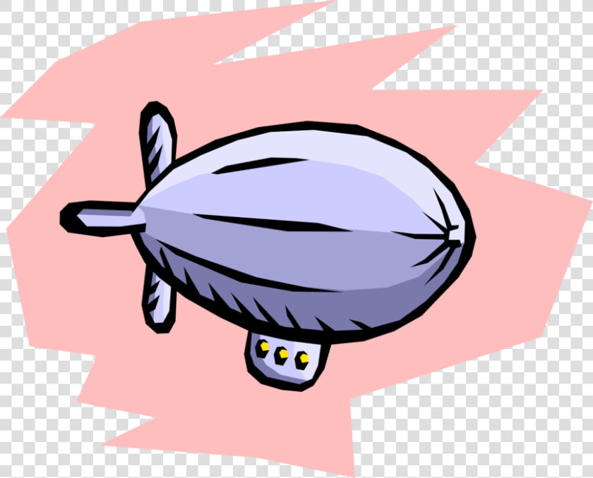 Vector Illustration Of Dirigible Or Blimp Airship Lighter   Cartoon  HD Png DownloadTransparent PNG