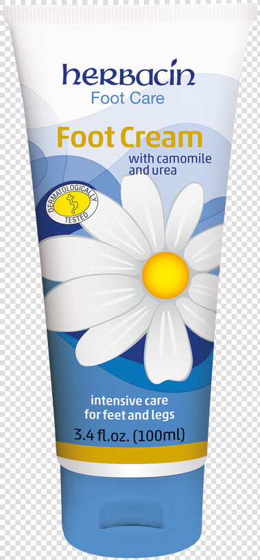 Herbacin Foot Care Foot Cream   Herbacin Kamille Hand Cream 100ml  HD Png DownloadTransparent PNG