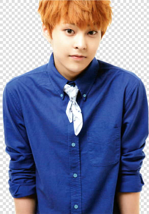 Xiumin Png Transparent Photo   Exo Xiumin Orange Hair  Png DownloadTransparent PNG