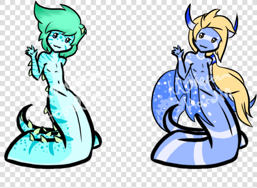 Blue Naga Adopts   Cartoon  HD Png DownloadTransparent PNG