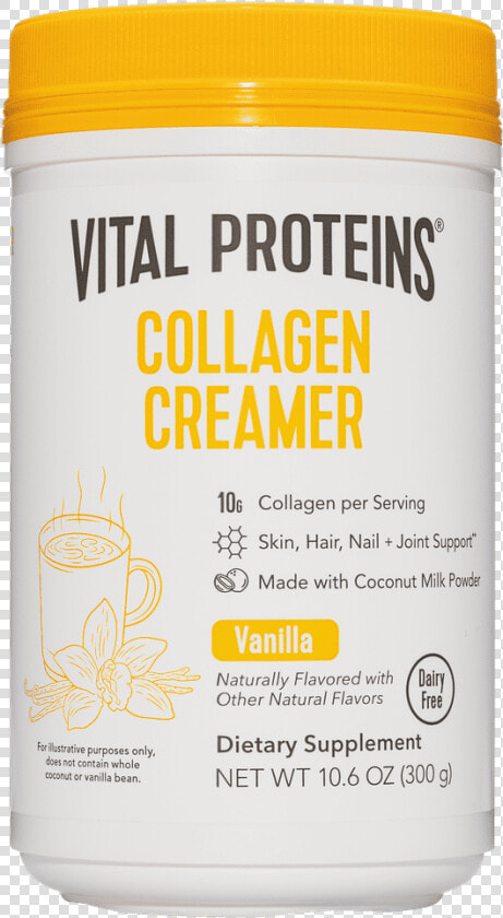 Vital Proteins Collagen Creamer Vanilla Dietary Supplement   Natural Foods  HD Png DownloadTransparent PNG