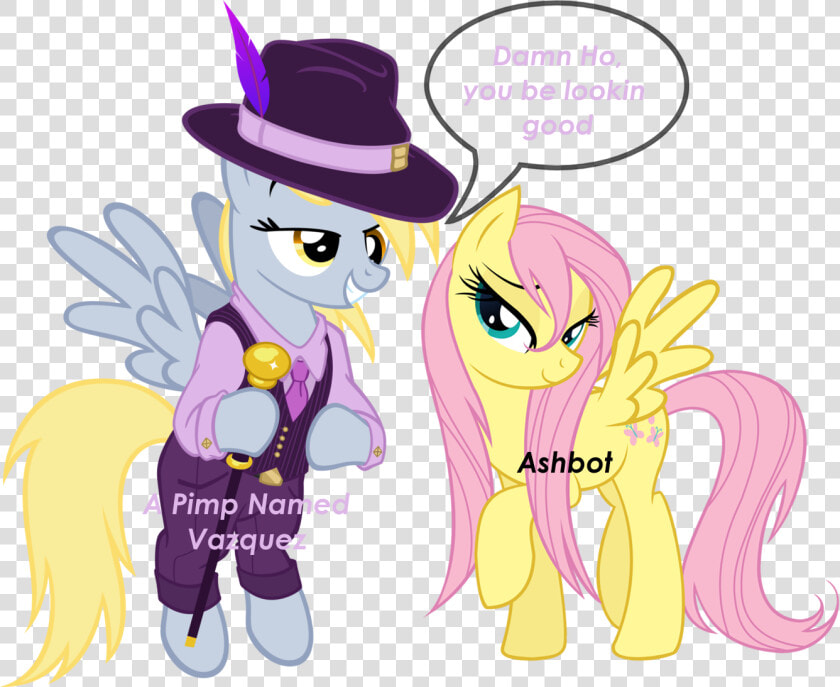 Damn Ho  You Be Lookin Good Ashbot Pimp Nanmec Vazqu   My Little Pony Wet Fluttershy  HD Png DownloadTransparent PNG