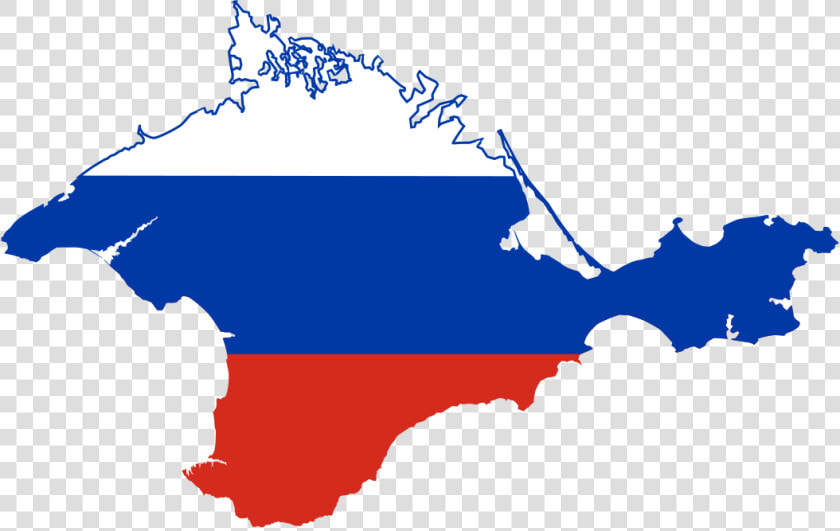 Flag Map Of Crimea   Crimea Russia Flag Map  HD Png DownloadTransparent PNG