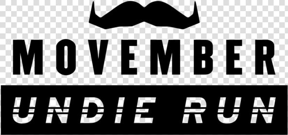 Movember Undie Run Logo Black Cmyk   Beard  HD Png DownloadTransparent PNG