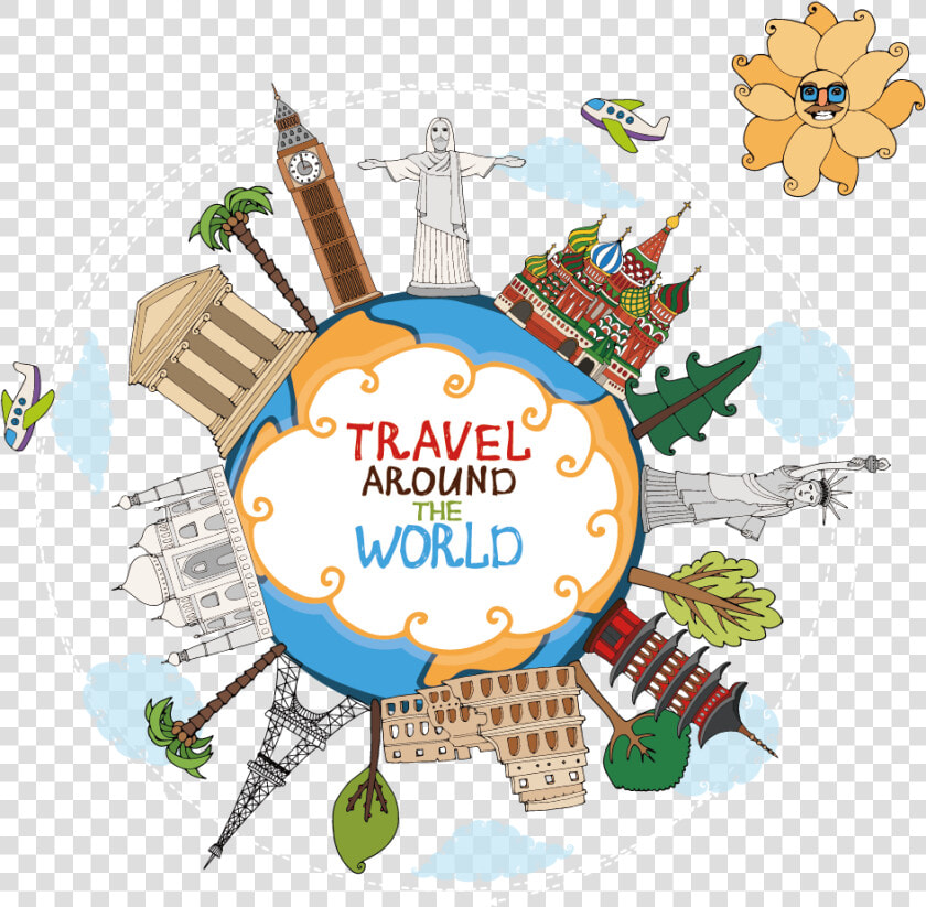 Travel Landmark Clip Art   World Travel  HD Png DownloadTransparent PNG