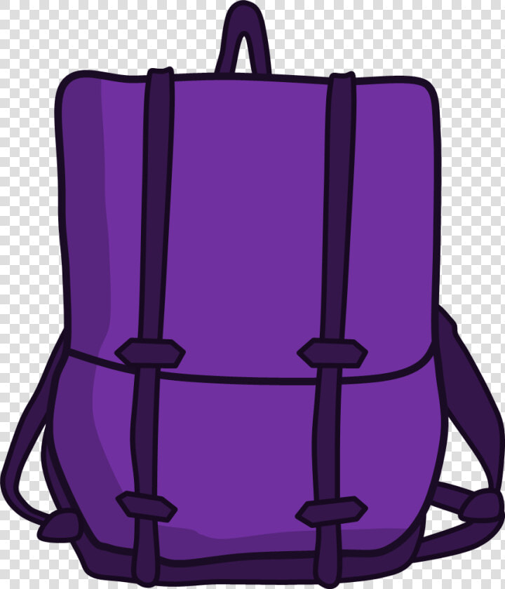 Clipart Backpack Sleeping Bag   Clip Art Of Purple Backpack  HD Png DownloadTransparent PNG