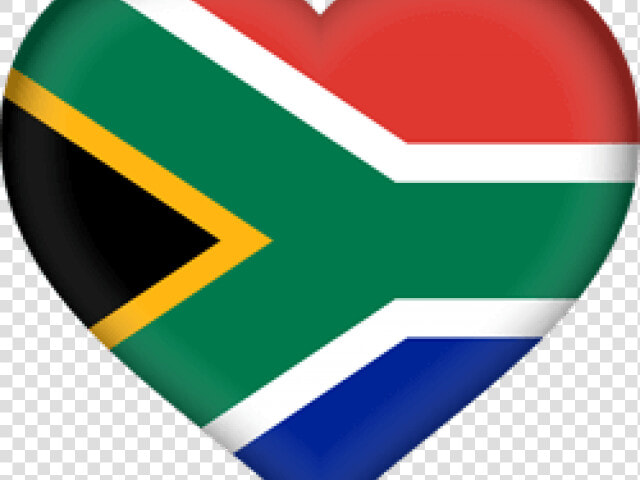 Transparent South Africa Png   South African Flag Heart  Png DownloadTransparent PNG