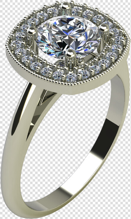 Engagement Ring Milgrain Cushion  HD Png DownloadTransparent PNG