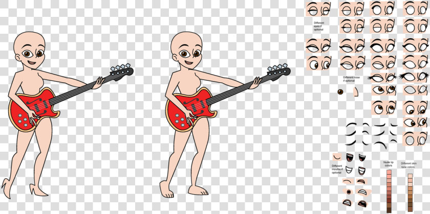 Havtith Human Bass Guitar Player Girl Magic Kristina   Guitar  HD Png DownloadTransparent PNG