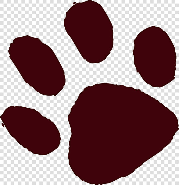 Paw Print Svg Clip Arts   Dark Brown Paw Print  HD Png DownloadTransparent PNG