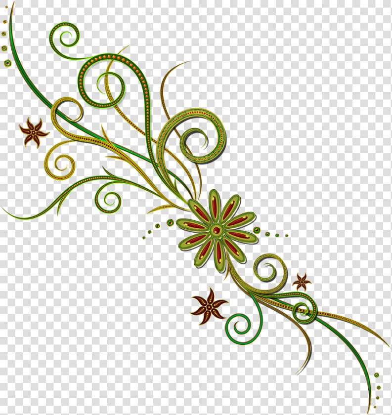 Ornement   Golden Png Flower Design  Transparent PngTransparent PNG