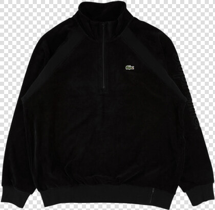 Supreme Lacoste Velour Half Zip Track Ss   Sweater  HD Png DownloadTransparent PNG