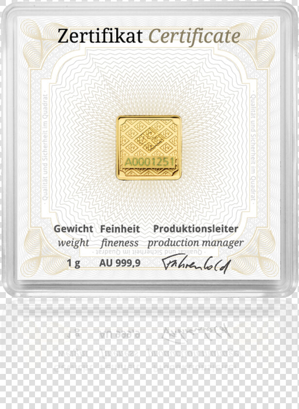 1g Gold Bar Degussa 15616   1 Gram Gold Geiger  HD Png DownloadTransparent PNG