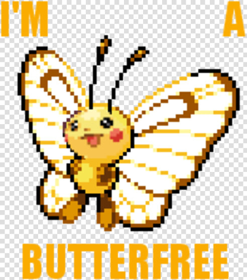 I M Butterfree Pikachu Flower Text Invertebrate Art   Funny Pokemon Fusions Lickitung  HD Png DownloadTransparent PNG