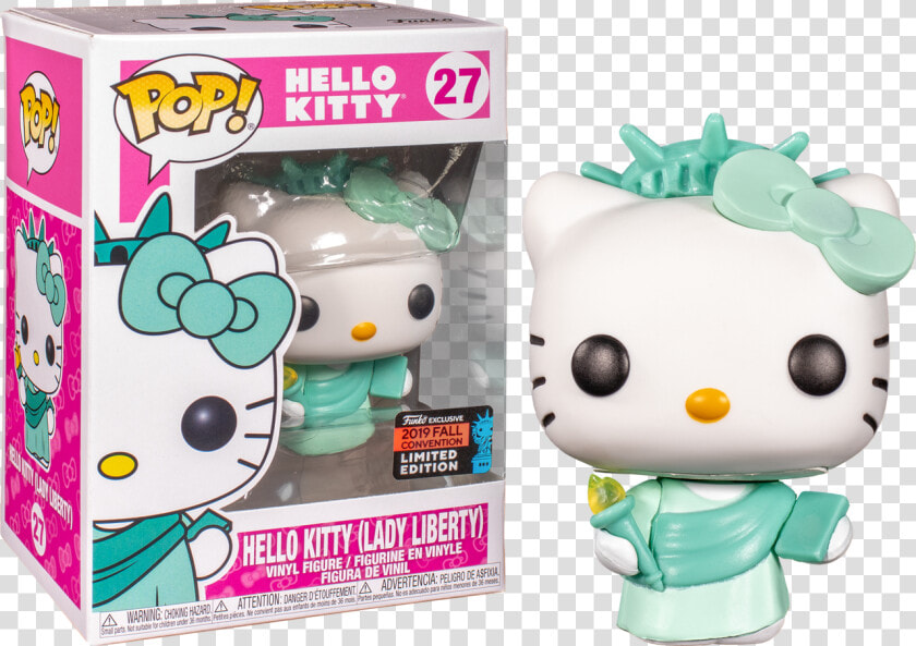 Lady Liberty Nycc19 Pop Vinyl Figure   Hello Kitty Lady Liberty Funko  HD Png DownloadTransparent PNG