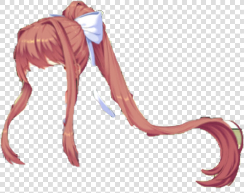  monika  hair  ddlcmonika  ddlc  badedit   Doki Doki Literature Club Monika Thicc  HD Png DownloadTransparent PNG