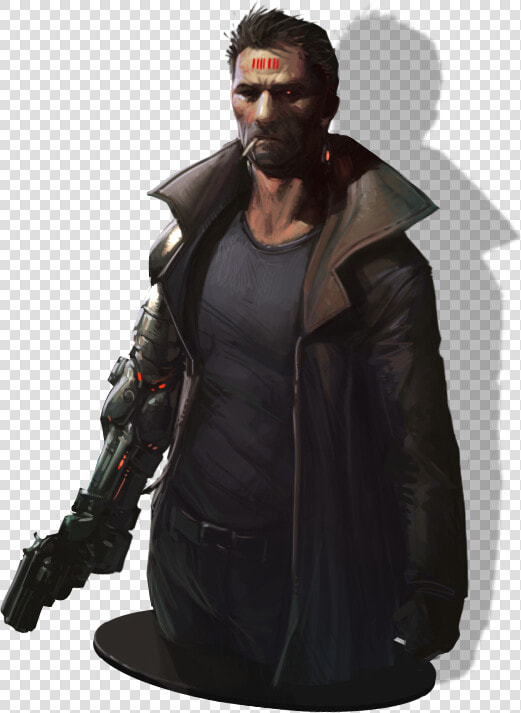 Dogeron Kenan  A Low Life Criminal Trying To Make It   William Gibson Neuromancer Art  HD Png DownloadTransparent PNG