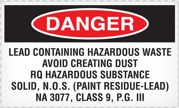 Hazardous Waste Label Lead  HD Png DownloadTransparent PNG