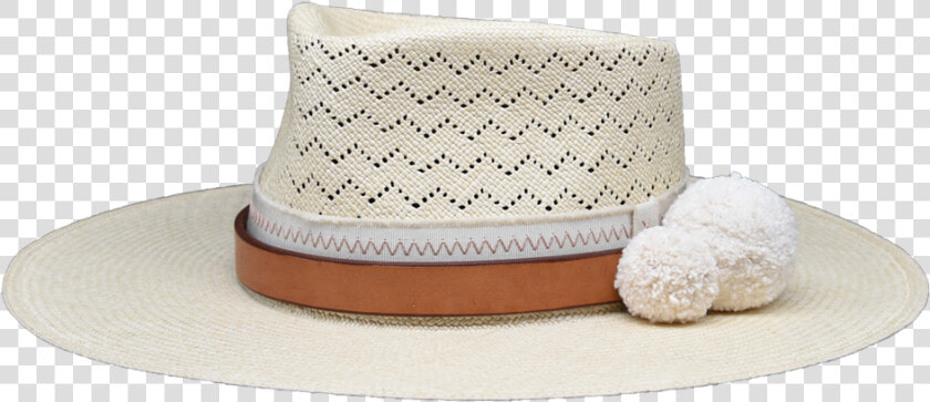 Ninakuru Long Brim Panama Hat With Artisanal Crown    Crochet  HD Png DownloadTransparent PNG