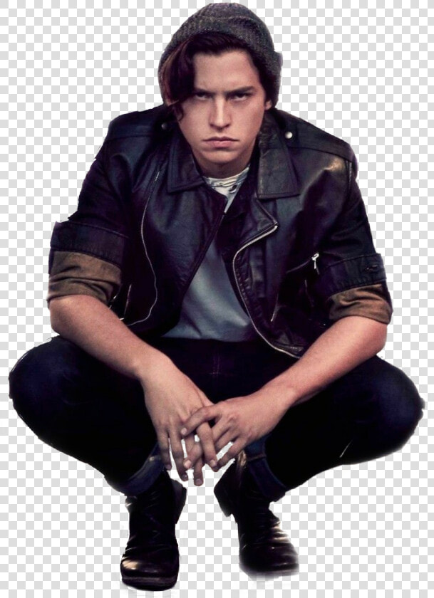  jughead  riverdale  homem  agachado   Jughead Jones In Serpent Jacket  HD Png DownloadTransparent PNG