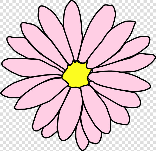 Pink Daisy Flower 3 Clip Art   Colorful Flower Clip Art  HD Png DownloadTransparent PNG