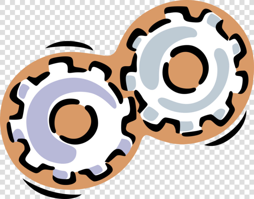 Vector Illustration Of Gear Cogwheel Rotating Machine   Extreme Stamp Club Penguin  HD Png DownloadTransparent PNG