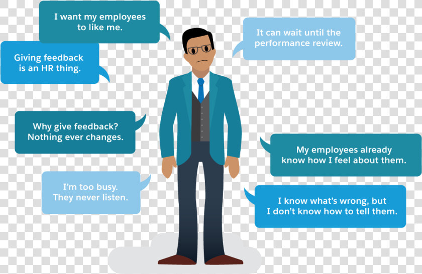 Why Aren T Managers Giving Feedback A Man With Thought   Businessperson  HD Png DownloadTransparent PNG