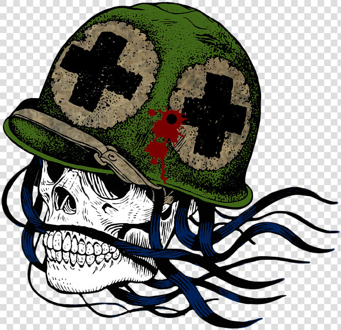 Medic Skull  Hd Wallpaper   Skull With Medic Helmet  HD Png DownloadTransparent PNG