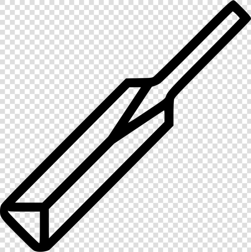 Cricket Bat Sports Comments   Outline Picture Of Bat  HD Png DownloadTransparent PNG