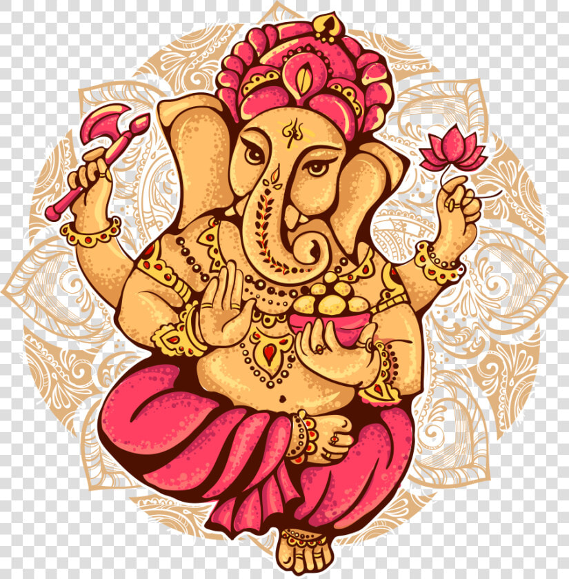 Ganesha Shiva Illustration Cartoon   Lord Ganesh  HD Png DownloadTransparent PNG